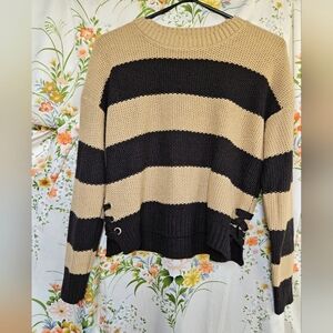 Pink Republic Black and Tan Sweater (M)
